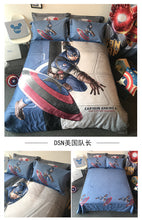 将图片加载到图库查看器,China Children'Spider-Man男孩卡通儿童蜘蛛侠纯棉四件套全棉被套床单床上用品学生三件套