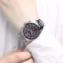 Load image into Gallery viewer, 🇺🇸美国直邮】Emporio Armani阿玛尼 男表男士石英时装表AR5980 银色/黑。