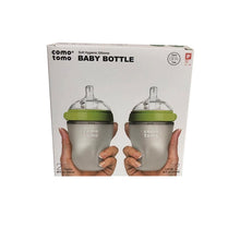 将图片加载到图库查看器,美国🇺🇸代购Comotomo 可么多么防摔宽口防胀气硅胶奶瓶250ml*2只装 两组色可选,