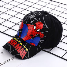 Load image into Gallery viewer, Spider-Man新款儿童帽子男童蜘蛛侠棒球帽宝宝卡通鸭舌帽户外休闲出游遮阳帽
