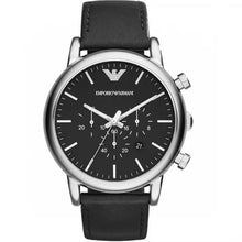 Load image into Gallery viewer, 🇺🇸美国直邮】Emporio Armani阿玛尼 男表男士石英时装表AR5980 银色/黑。