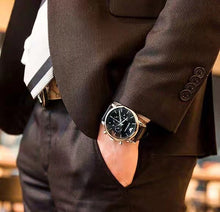 Load image into Gallery viewer, 🇺🇸美国直邮】Emporio Armani阿玛尼 男表男士石英时装表AR5980 银色/黑。