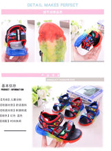 Load image into Gallery viewer, 儿童凉鞋男童2020新款夏季闪光小童蜘蛛侠沙滩鞋子中大童小孩发光