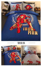 将图片加载到图库查看器,China Children'Spider-Man男孩卡通儿童蜘蛛侠纯棉四件套全棉被套床单床上用品学生三件套