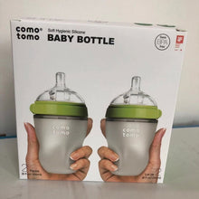 将图片加载到图库查看器,美国🇺🇸代购Comotomo 可么多么防摔宽口防胀气硅胶奶瓶250ml*2只装 两组色可选,