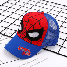 Load image into Gallery viewer, Spider-Man新款儿童帽子男童蜘蛛侠棒球帽宝宝卡通鸭舌帽户外休闲出游遮阳帽