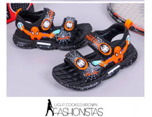 Load image into Gallery viewer, 儿童凉鞋男童2020新款夏季闪光小童蜘蛛侠沙滩鞋子中大童小孩发光