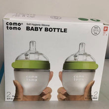 将图片加载到图库查看器,美国🇺🇸代购Comotomo 可么多么防摔宽口防胀气硅胶奶瓶250ml*2只装 两组色可选,