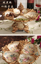 Load image into Gallery viewer, Chinese fruit plate set奢华欧式树脂花瓶水果盘烟灰缸纸巾盒套装创意家居装饰工艺品摆件