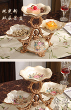 Load image into Gallery viewer, Chinese fruit plate set奢华欧式树脂花瓶水果盘烟灰缸纸巾盒套装创意家居装饰工艺品摆件