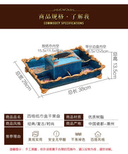 Load image into Gallery viewer, Chinese fruit plate set奢华欧式树脂花瓶水果盘烟灰缸纸巾盒套装创意家居装饰工艺品摆件