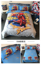 将图片加载到图库查看器,China Children'Spider-Man男孩卡通儿童蜘蛛侠纯棉四件套全棉被套床单床上用品学生三件套