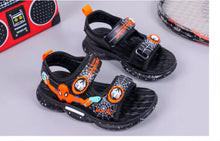 Load image into Gallery viewer, 儿童凉鞋男童2020新款夏季闪光小童蜘蛛侠沙滩鞋子中大童小孩发光