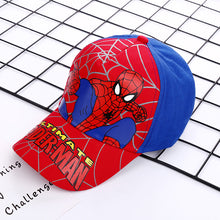 Load image into Gallery viewer, Spider-Man新款儿童帽子男童蜘蛛侠棒球帽宝宝卡通鸭舌帽户外休闲出游遮阳帽