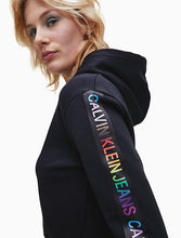 Load image into Gallery viewer, 美国代购Calvin Klein CK 卡尔文·克莱恩·詹斯 骄傲,盒装,字母,标志,帽衫 拉绳罩 长袖logo胶带.