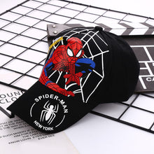 Load image into Gallery viewer, Spider-Man新款儿童帽子男童蜘蛛侠棒球帽宝宝卡通鸭舌帽户外休闲出游遮阳帽