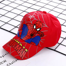 Load image into Gallery viewer, Spider-Man新款儿童帽子男童蜘蛛侠棒球帽宝宝卡通鸭舌帽户外休闲出游遮阳帽