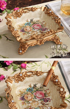 Load image into Gallery viewer, Chinese fruit plate set奢华欧式树脂花瓶水果盘烟灰缸纸巾盒套装创意家居装饰工艺品摆件