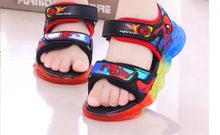 Load image into Gallery viewer, 儿童凉鞋男童2020新款夏季闪光小童蜘蛛侠沙滩鞋子中大童小孩发光