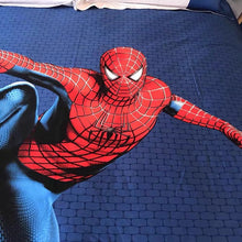 将图片加载到图库查看器,China Children'Spider-Man男孩卡通儿童蜘蛛侠纯棉四件套全棉被套床单床上用品学生三件套
