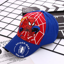 Load image into Gallery viewer, Spider-Man新款儿童帽子男童蜘蛛侠棒球帽宝宝卡通鸭舌帽户外休闲出游遮阳帽