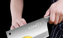 Load image into Gallery viewer, China chopper Versatile Butcher Cleaver Chopper Knife Slicing Meat Chopping Bones for Home Kitchen and Restaurant十八子作菜刀 家用厨师专用不锈钢切肉切片斩切免磨厨房刀具套装