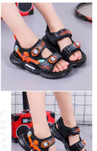 Load image into Gallery viewer, 儿童凉鞋男童2020新款夏季闪光小童蜘蛛侠沙滩鞋子中大童小孩发光