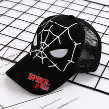Load image into Gallery viewer, Spider-Man新款儿童帽子男童蜘蛛侠棒球帽宝宝卡通鸭舌帽户外休闲出游遮阳帽