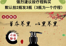 Load image into Gallery viewer, shampoo 佰叶萃何首乌草本洗发水防脱发白发转黑发