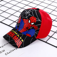 Load image into Gallery viewer, Spider-Man新款儿童帽子男童蜘蛛侠棒球帽宝宝卡通鸭舌帽户外休闲出游遮阳帽
