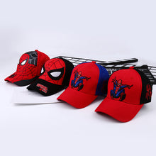 Load image into Gallery viewer, Spider-Man新款儿童帽子男童蜘蛛侠棒球帽宝宝卡通鸭舌帽户外休闲出游遮阳帽