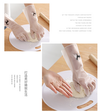 Load image into Gallery viewer, Washing, dishwashing, gloves, women's four seasons kitchen, household artifact, household rubber, waterproof and durable, thick rubber for household cleaning