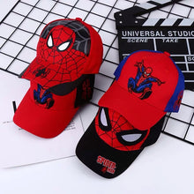 Load image into Gallery viewer, Spider-Man新款儿童帽子男童蜘蛛侠棒球帽宝宝卡通鸭舌帽户外休闲出游遮阳帽