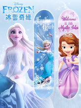 Load image into Gallery viewer, Children's skateboard迪士尼儿童四轮滑板3-6岁8以上12专业板初学者男孩女生双翘滑板车