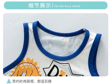 Load image into Gallery viewer, Spider-Man儿童背心短裤套装夏季男童蜘蛛侠衣服超薄透气无袖宝宝薄款纯棉潮