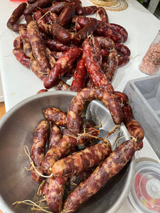 倩倩纯手工香肠贵州纯Chinese sausage Snacks Spicy手工制作麻辣味五香味黑胡椒味甜味原味香肠风干味500克