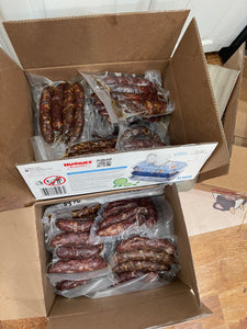 倩倩纯手工香肠贵州纯Chinese sausage Snacks Spicy手工制作麻辣味五香味黑胡椒味甜味原味香肠风干味500克