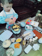 将图片加载到图库查看器，Children&#39;s Mini Kitchen Real Cooking Full Set Real Edition Cooking Edible Toy Set Kitchenware Girl Birthday Gift儿童迷你小厨房真煮全套真实版煮饭可吃玩具套装厨具女孩生日礼物
