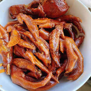 手工制作新鲜正宗武汉周黑鸭绝味卤味麻辣鸭头 鸭爪鸭脖子鸭翅膀 鸭腿 猪蹄 猪尾巴 鸡抓鸡翅鸡肾 鸡肝 鸡腿 欢迎预定美国现货 现做现发🈵️188.88包邮