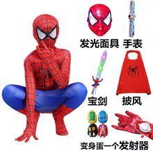 Load image into Gallery viewer, Spider-Man儿童节蜘蛛侠衣服儿童男套装紧身衣童装钢铁英雄远征超凡归来服装
