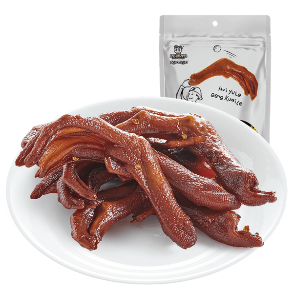 Chinese Food snack ZHOUHEIYA Duck palm Duck feet周黑鸭卤鸭掌160g美国现货🈵️88.88包邮