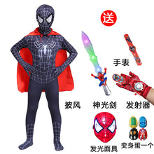 Load image into Gallery viewer, Spider-Man儿童节蜘蛛侠衣服儿童男套装紧身衣童装钢铁英雄远征超凡归来服装
