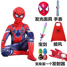 Load image into Gallery viewer, Spider-Man儿童节蜘蛛侠衣服儿童男套装紧身衣童装钢铁英雄远征超凡归来服装
