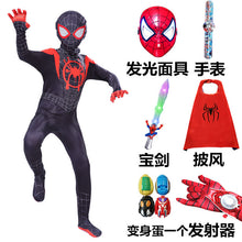 Load image into Gallery viewer, Spider-Man儿童节蜘蛛侠衣服儿童男套装紧身衣童装钢铁英雄远征超凡归来服装
