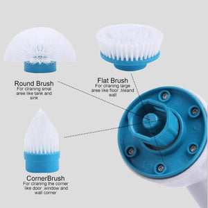 Electric Spin Cleaner Electric Spin Scrubber with 6 Replacement