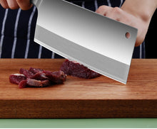 将图片加载到图库查看器，China chopper Versatile Butcher Cleaver Chopper Knife Slicing Meat Chopping Bones for Home Kitchen and Restaurant十八子作菜刀 家用厨师专用不锈钢切肉切片斩切免磨厨房刀具套装
