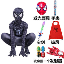 将图片加载到图库查看器，Spider-Man儿童节蜘蛛侠衣服儿童男套装紧身衣童装钢铁英雄远征超凡归来服装
